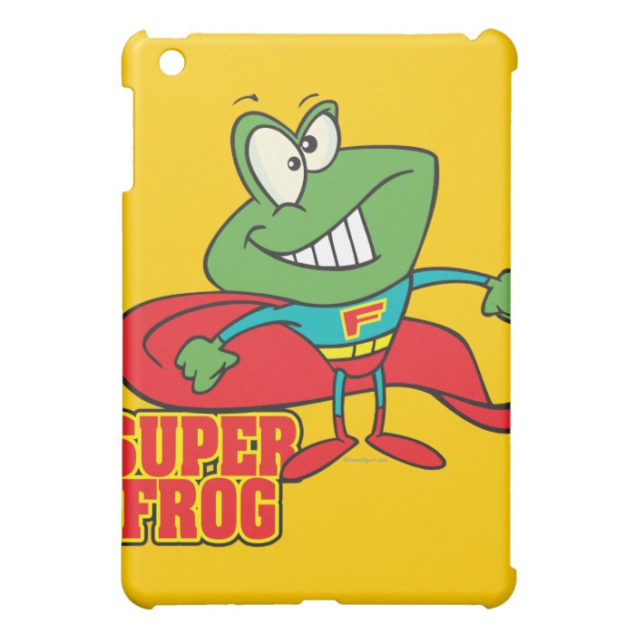 cute super frog superhero cartoon iPad mini cases