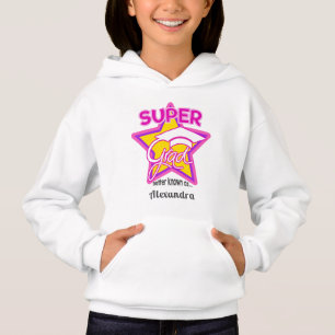 Cute Super Grad Pink - Personalize Name and Year Hoodie