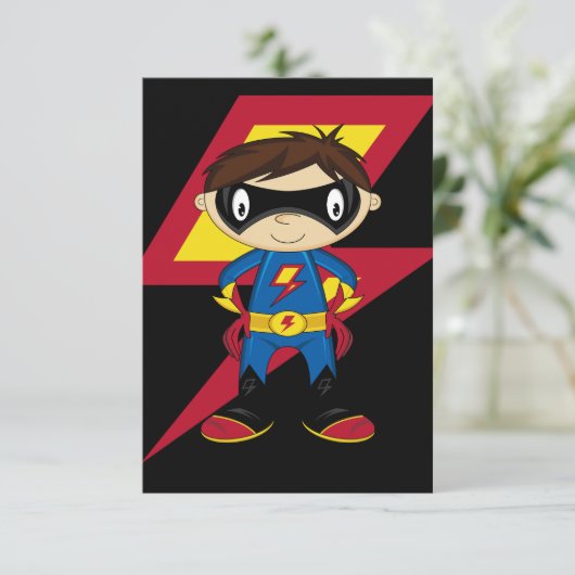 Cute Superhero Boy (Standing Front)