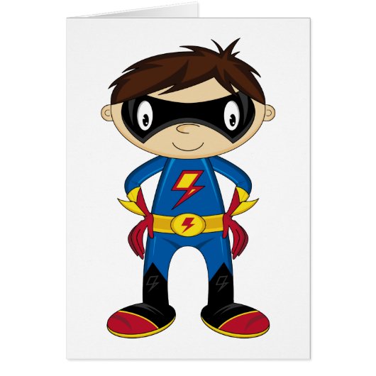 Cute Superhero Boy Cards (Front)