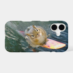 Cute Surfing Chipmunk iPhone 17 Case