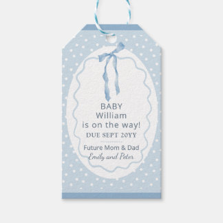 Cute Surprise Pregnancy Announcement Personalized Gift Tags