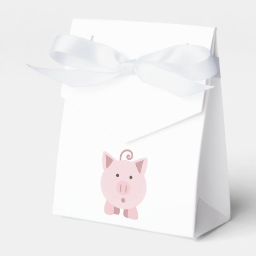 Cute Surprised Pig Favor Boxes