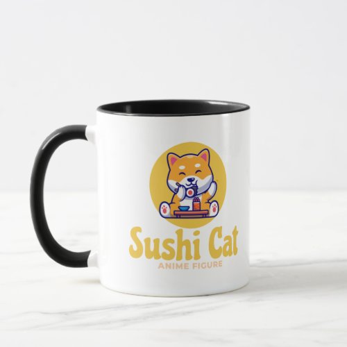 Cute Sushi Cat Anime Figure  Mug