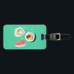 Cute Sushi Cat Bag Tag<br><div class="desc">Cute Kawaii Cat Sushi Rolls. This great opportunity for all cats lovers. If you like sushi, this awesome kawaii design is for you. Cute combination of sweet kitty cats and sushi rolls. Futomaki, nigiri and California roll are making cute cat noises – meow, meow, meow. Calling all sushi fans! Cute...</div>