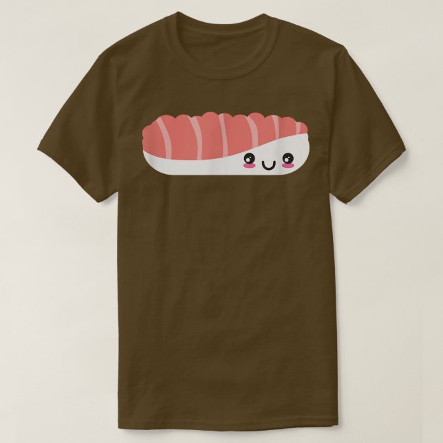 Cute Sushi Face Nigiri Maki Salmon Sashimi Japan F T-Shirt (Design Front)