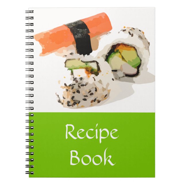 Cute sushi Japanese food Notebook (Front)