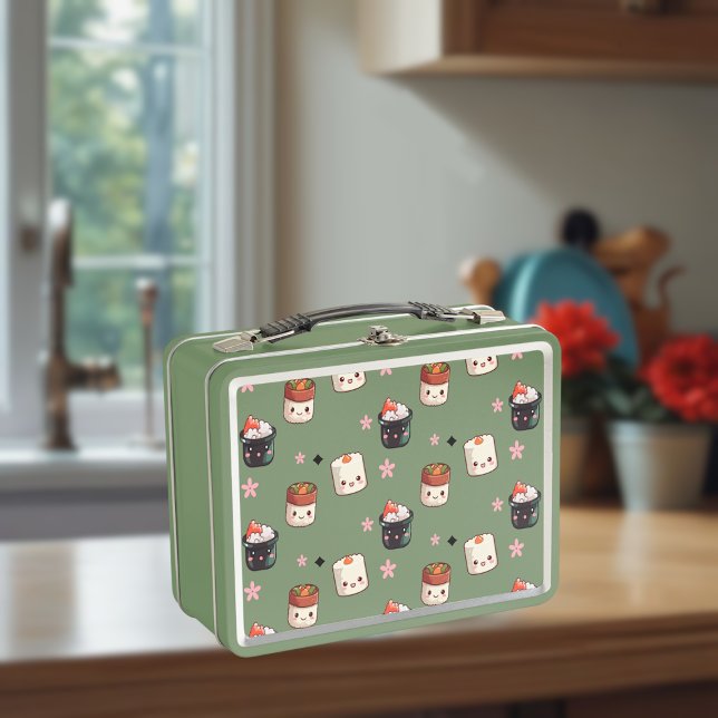 Cute Sushi Kawaii Metal Lunch Box (Creator Uploaded)