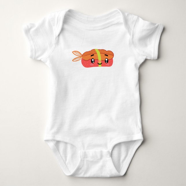 Cute Sushi,kawaii Sushi,Sushi Lovers Baby Bodysuit (Front)