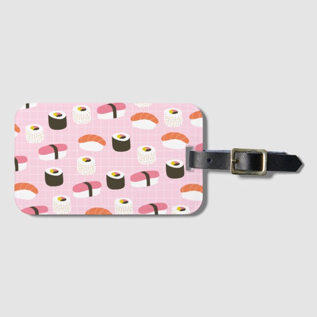 Cute Sushi Luggage Tag (Front Horizontal)
