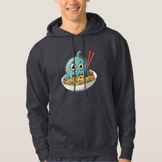 Cute Sushi Monster Kawaii Cartoon Food Lover  Hoodie