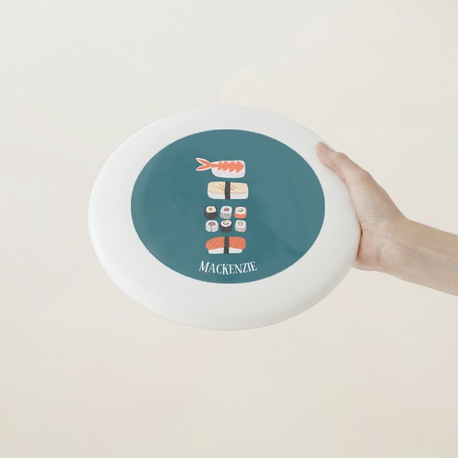 Cute Sushi Name Wham-O Frisbee (In Hand)