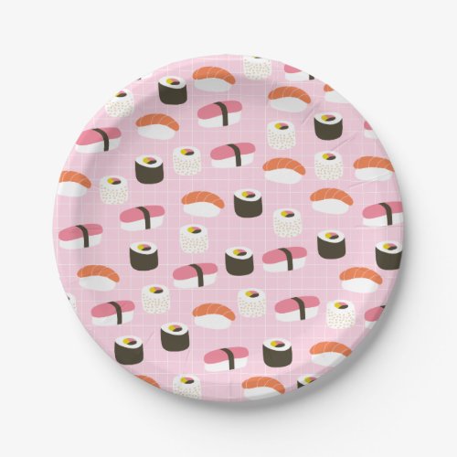 Cute Sushi Paper Plates