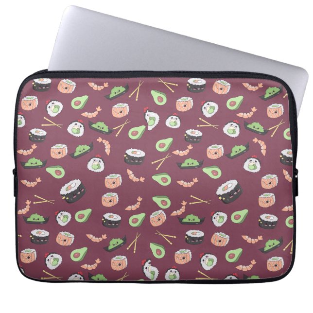 Cute Sushi pattern      Laptop Sleeve (Front)