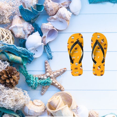 Cute Sushi patterned Flip Flops