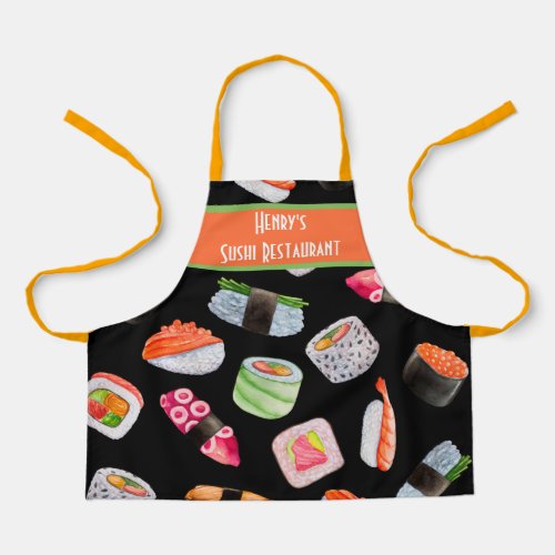 Cute Sushi Personalized Kids Apron