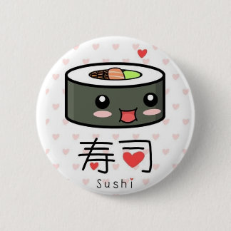 Cute Sushi Pinback Button