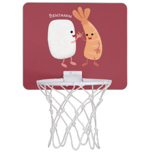 Cute sushi rice prawn friends cartoon mini basketball hoop