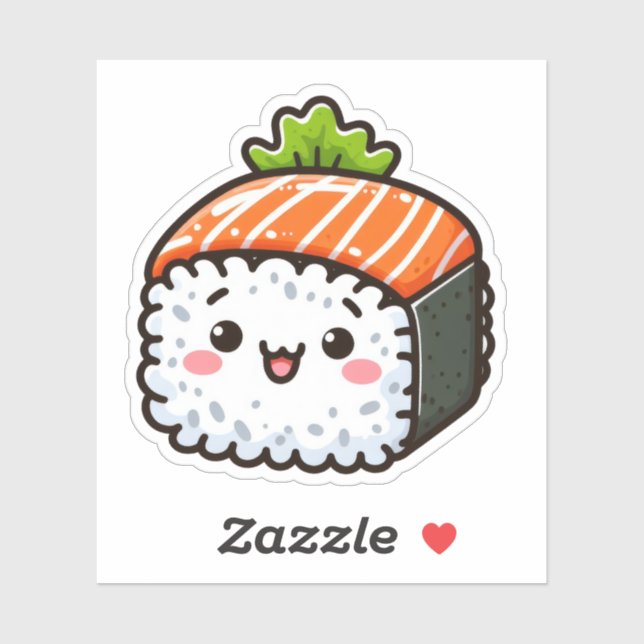 Cute Sushi Vinyl Stickers (Sheet)