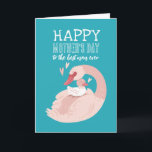 Cute Swan Animal Cartoon Happy Mother's Day Card<br><div class="desc">Celebrate Mother's Day with this adorable card. This sweet and whimsical design captures the bond between mother and child, making it the perfect way to show your love and appreciation for the special mom in your life. With its colorful and playful design, this card is sure to bring a smile...</div>