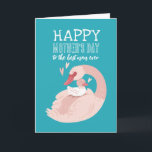 Cute Swan Animal Cartoon Happy Mother's Day Card<br><div class="desc">Celebrate Mother's Day with this adorable card. This sweet and whimsical design captures the bond between mother and child, making it the perfect way to show your love and appreciation for the special mom in your life. With its colorful and playful design, this card is sure to bring a smile...</div>