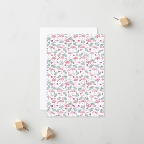 Cute Swan Birds Repeated Pattern Announcement