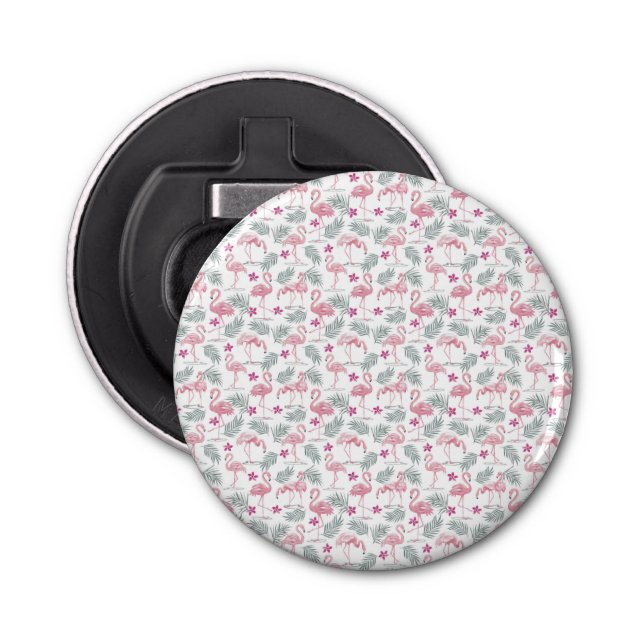Cute Swan Birds Repeated Pattern Bottle Opener (Front)