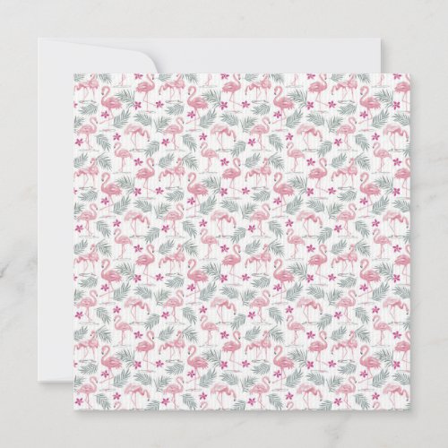 Cute Swan Birds Repeated Pattern Thank You Card