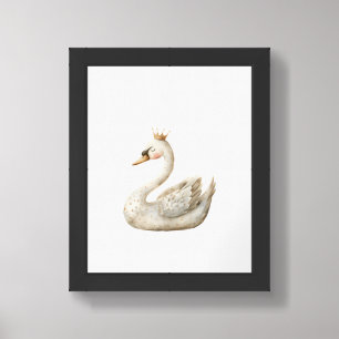 Cute Swan Poster Print