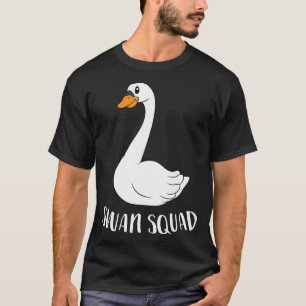 Cute Swan Squad Funny Team Swans T-Shirt