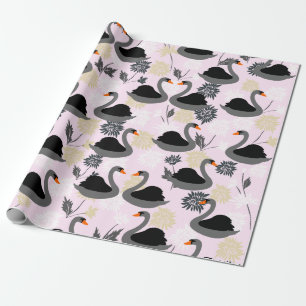 Cute Swan Wrapping Paper