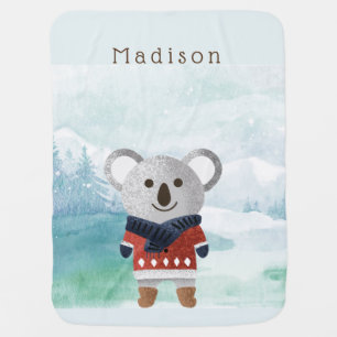 Cute Sweatered Koala Baby Blanket