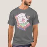 Cute Sweating Baby Polar Bear on Beach Chair T-Shirt