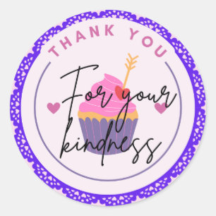 Cute Sweet Appreciation Design Classic Round Sticker