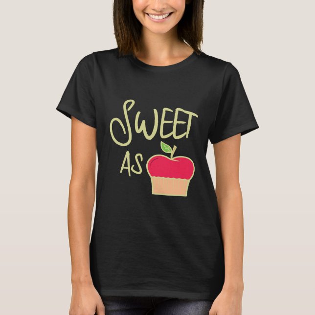 Cute Sweet As Apple Pie Chefs T-Shirt (Front)