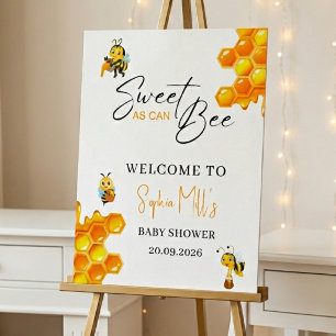 Cute Sweet As Can Bee Baby Shower Foam Board