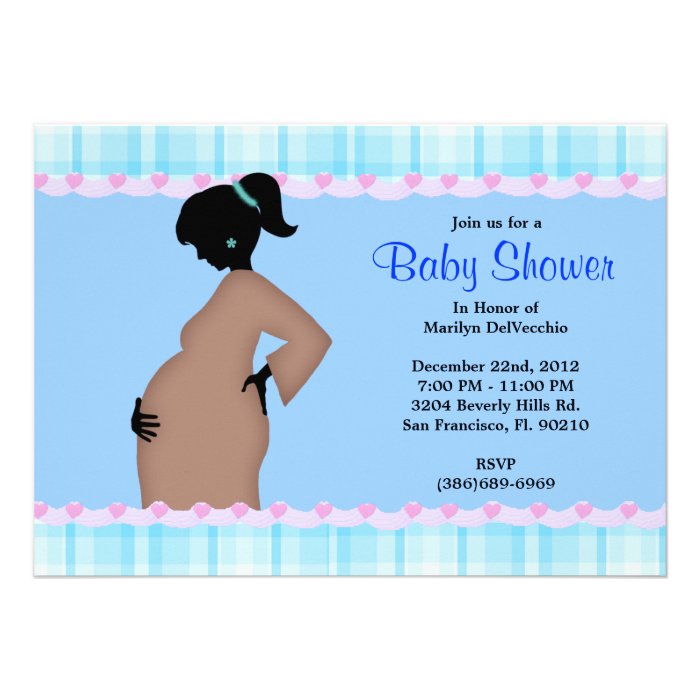 CUTE Sweet Blue Baby Shower Custom Invitations