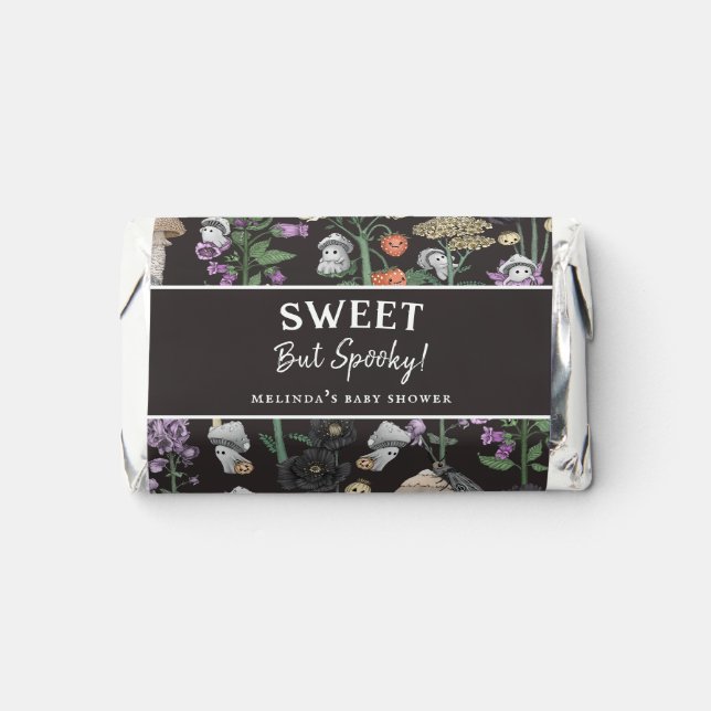 Cute Sweet but Spooky Ghost Halloween Baby Shower Hershey's Miniatures (Front)