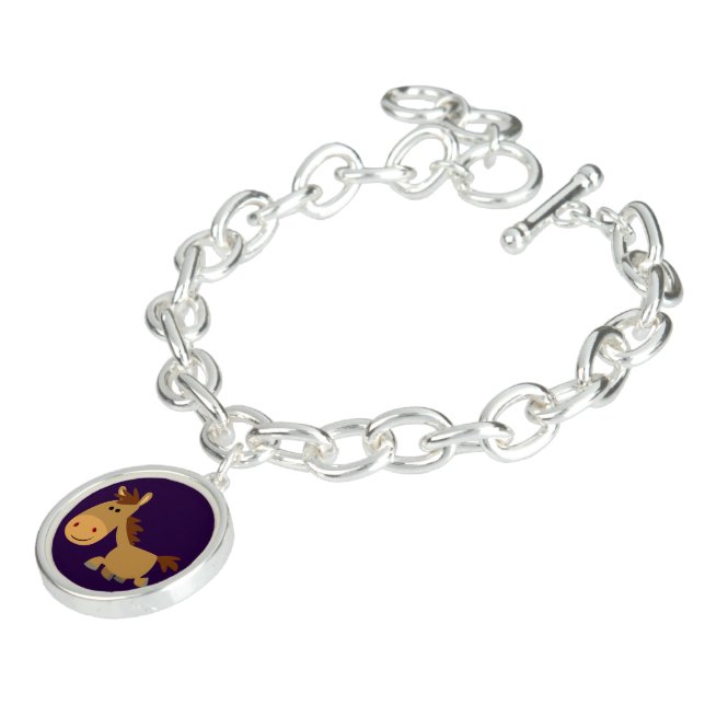 Cute Sweet Cartoon Horse Charm Bracelet (Side)