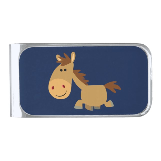 Cute Sweet Cartoon Horse Money Clip (Front)
