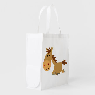 Cute Sweet Cartoon Horse Reusable Bag