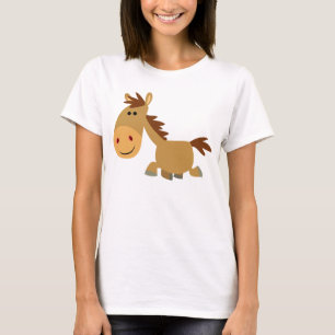 Cute Sweet Cartoon Horse Women T-Shirt