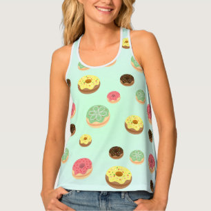 cute Sweet donuts Birthday party Girly pattern Tank Top