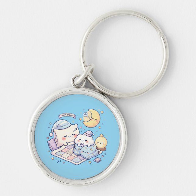 Cute Sweet Dreams Kawaii Keychain (Front)