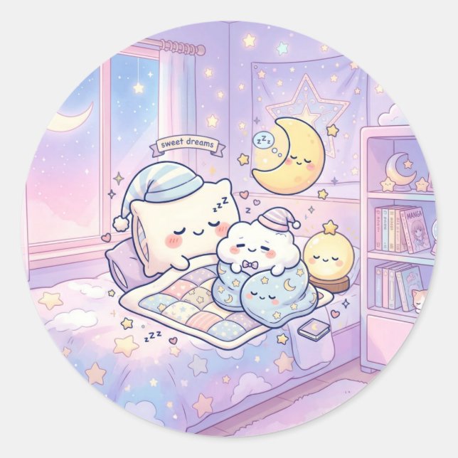 Cute Sweet Dreams Sticker (Front)