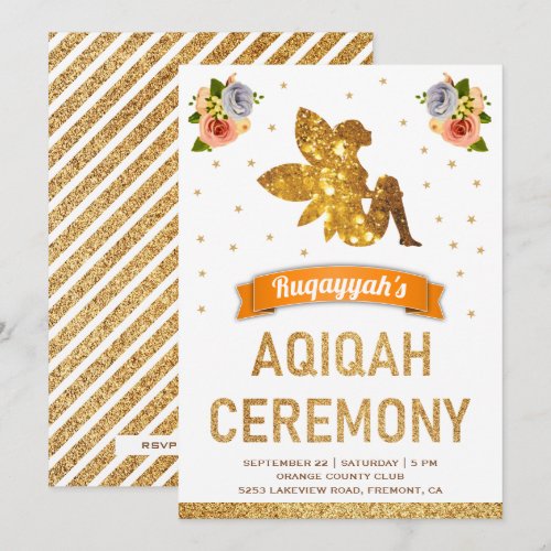 Cute Sweet Floral Magical Fairy Girls Aqiqah