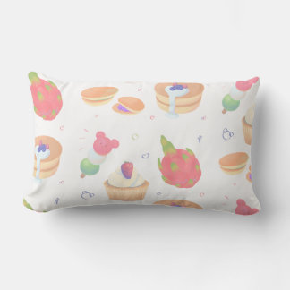 Cute sweet food lumbar pillow