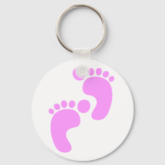 Cute Sweet Footsteps Funny Shirt Keychain