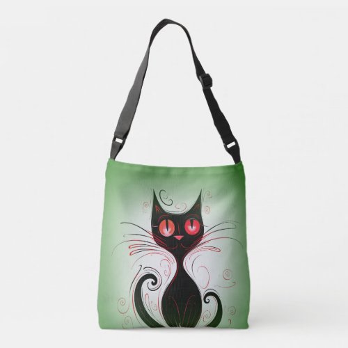 Cute sweet funny cat crossbody bag