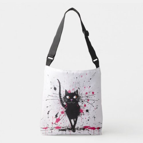 Cute sweet funny cat crossbody bag